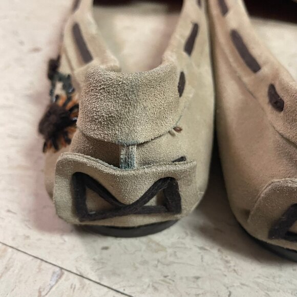 Miu Miu Beige and Brown Moccasins - Picture 12 of 16